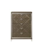 Dark Champagne Skylar Chest 25326 by ACME Bedroom Chest of Drawers Mobilia Cleopatra 11 Dark Champagne Skylar Chest 25326 by ACME 11