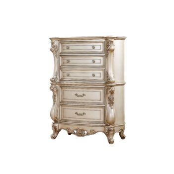 Golden Ivory Finish Gorsedd Chest 27446 by ACME