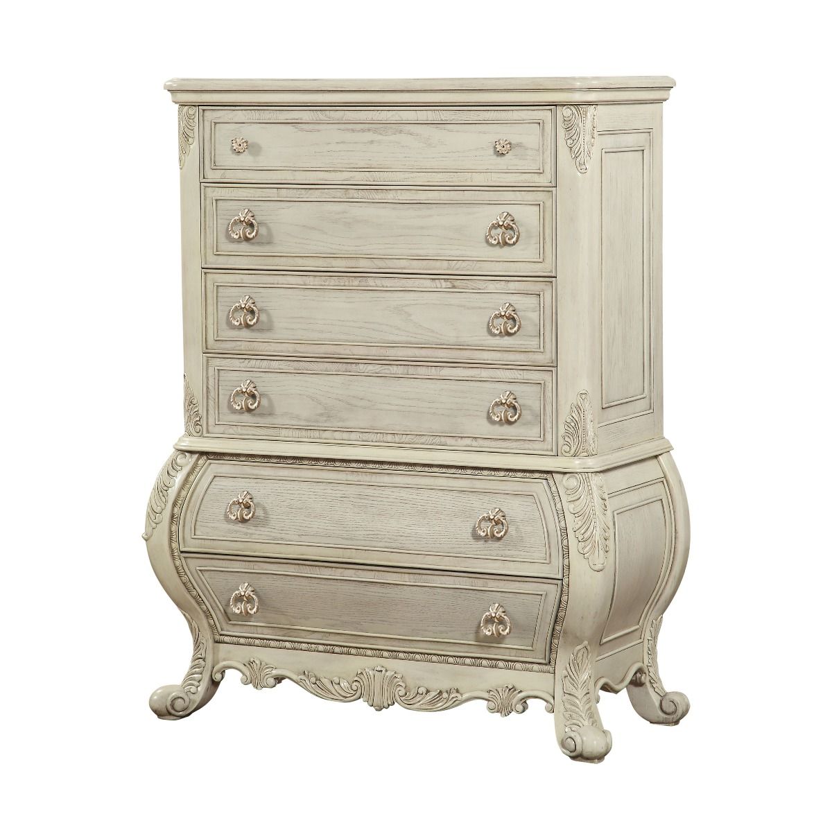 Antique White Finish Ragenardus Chest 27016 by ACME