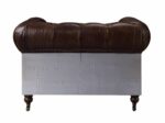 Brown Leather Aberdeen Chair 56592 by ACME Living Chairs Mobilia Cleopatra 16 Brown Leather Aberdeen Chair 56592 by ACME 16