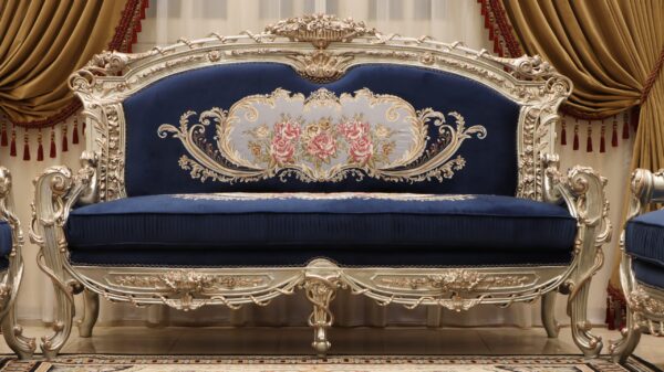 Handmade Cambridge 1 Blue Sofa 9