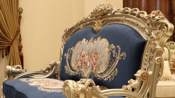 Handmade Cambridge 1 Blue Sofa 11