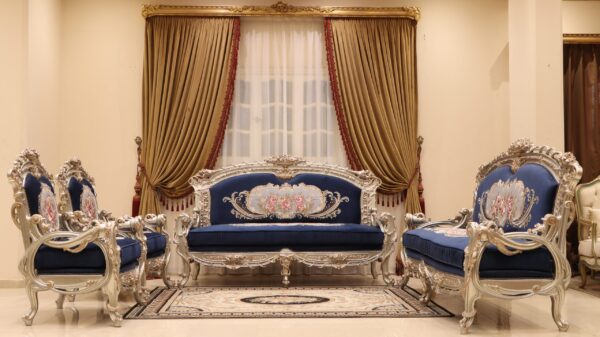Handmade Cambridge 1 Blue Sofa 14