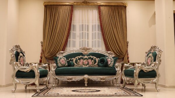 Handmade Cambridge 2 Green Sofa - Image 5