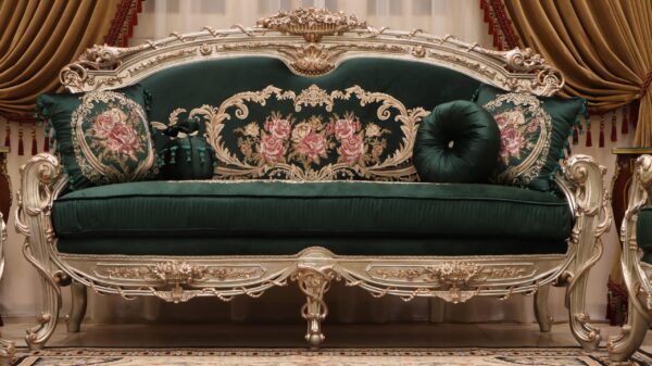 Handmade Cambridge 2 Green Sofa - Image 6