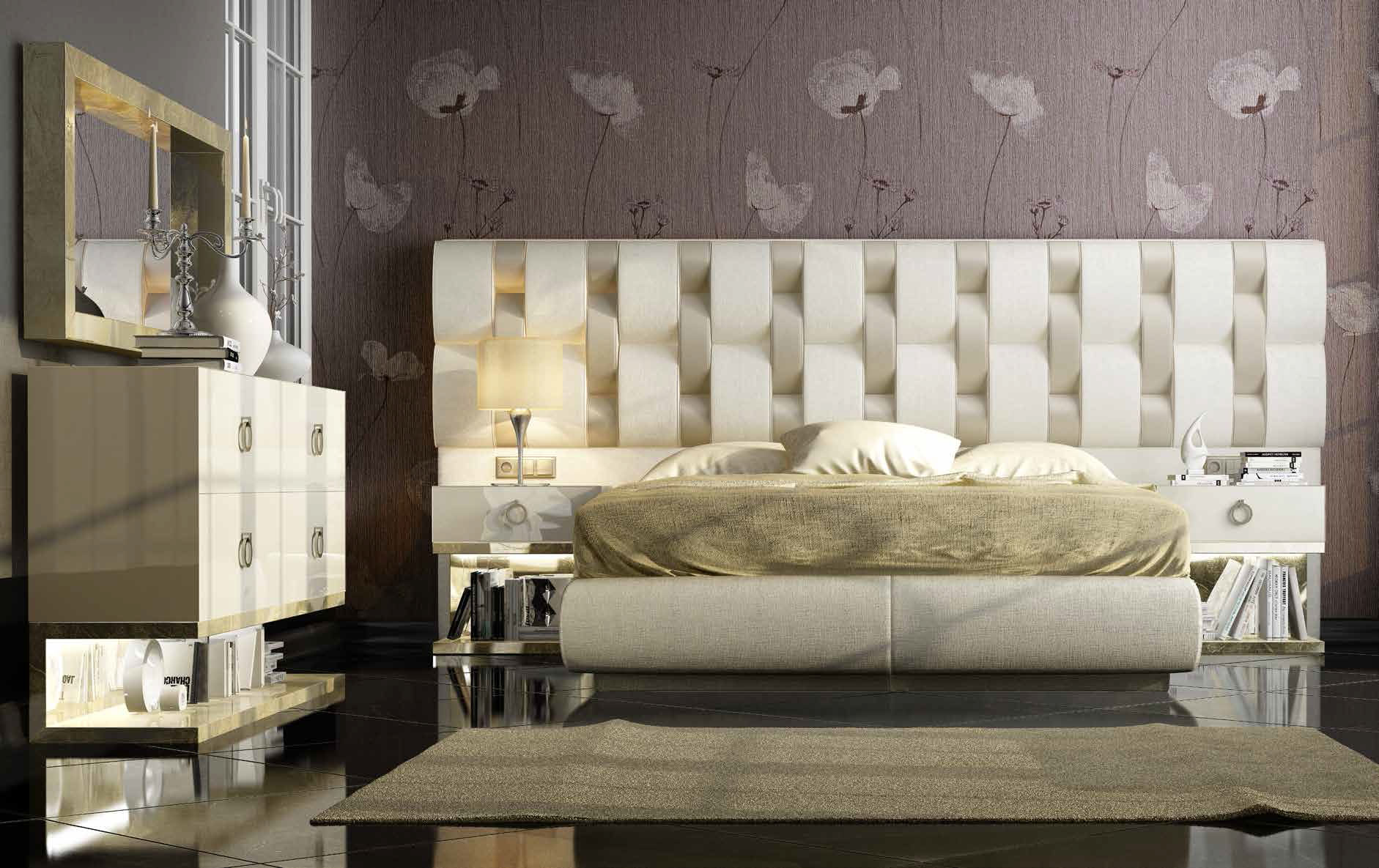 White Queen Bedroom DOR 40 p10731 By ESF Furniture