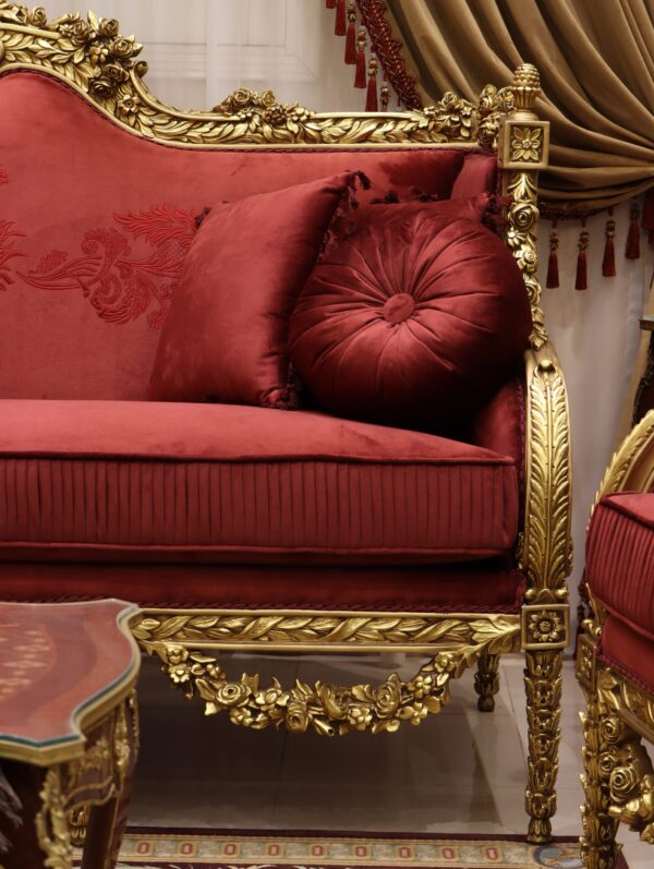 Handmade Red King Sofa - Image 2