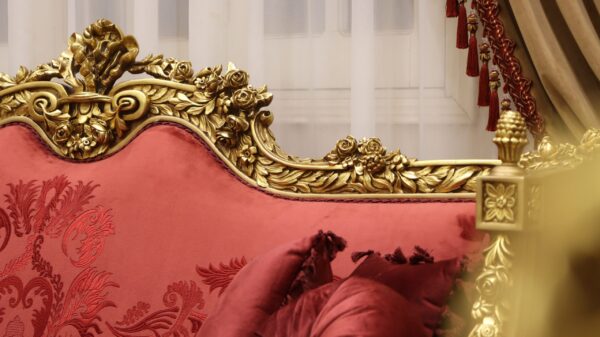 Handmade Red King Sofa - Image 4