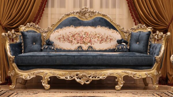 Handmade Lavish Green Sofa 10
