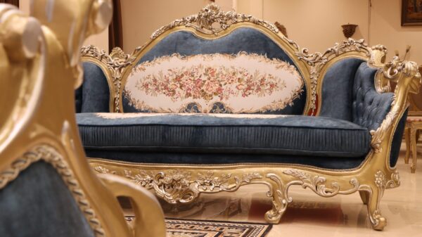 Handmade Lavish Green Sofa 13