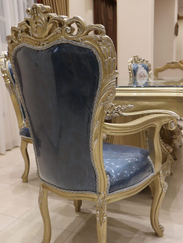 Handmade Lavish Green Arm Chair - Image 8