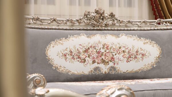 Handmade Glammed Gray Sofa 10