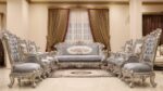 Handmade Glammed Gray Sofa 17