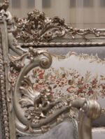 Handmade Glammed Gray Sofa 19