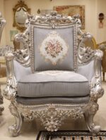 Handmade Glammed Gray Chair 1 26