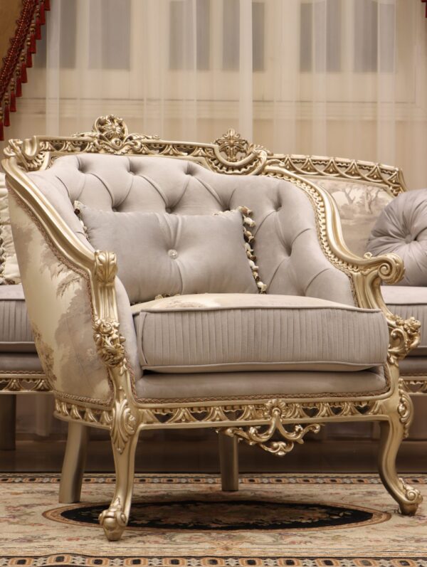 Handmade Dantila Gray Chair - Image 4