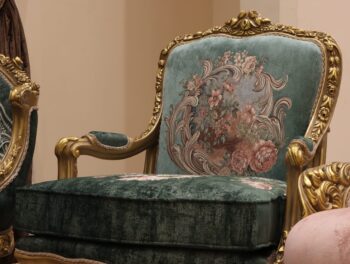 Handmade Cleopatra Green Chair