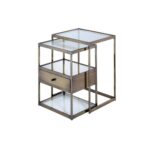 Brass Enca Nesting Table Set 84470 by ACME Luxury Coffee Tables Mobilia Cleopatra 22 Brass Enca Nesting Table Set 84470 by ACME 22