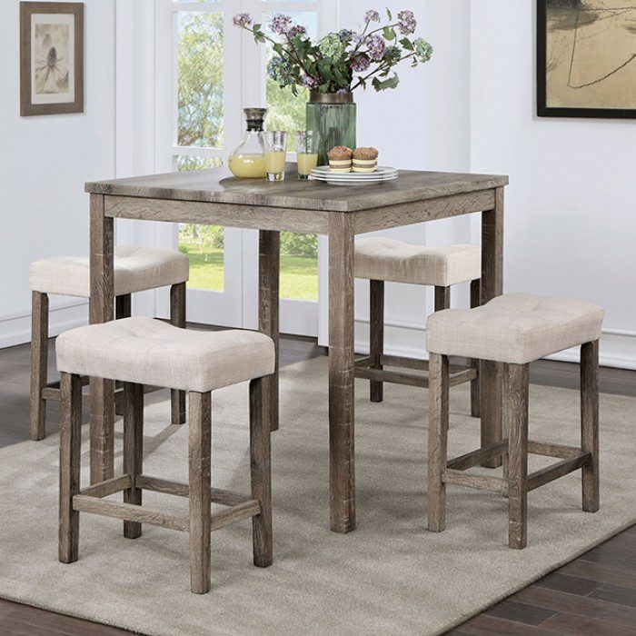 TORREAN 5 PC. COUNTER HT. SET CM3582LG-PT-5PK BY Furniture of America