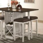 BINGHAM COUNTER HT. TABLE  CM3168BR-PT  BY Furniture of America. 16