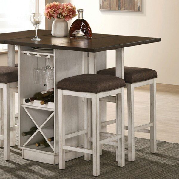 BINGHAM COUNTER HT. TABLE  CM3168BR-PT  BY Furniture of America. 10