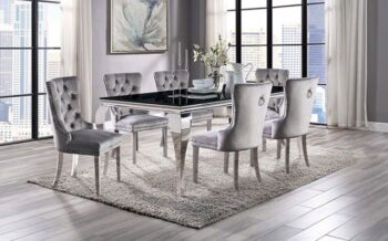 NEUVEVILLE DINING TABLE CM3903BK-T    BY Furniture of America