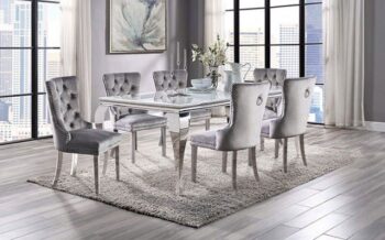 NEUVEVILLE DINING TABLE CM3903WH-T   BY Furniture of America