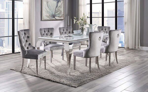 NEUVEVILLE DINING TABLE CM3903WH-T   BY Furniture of America 7