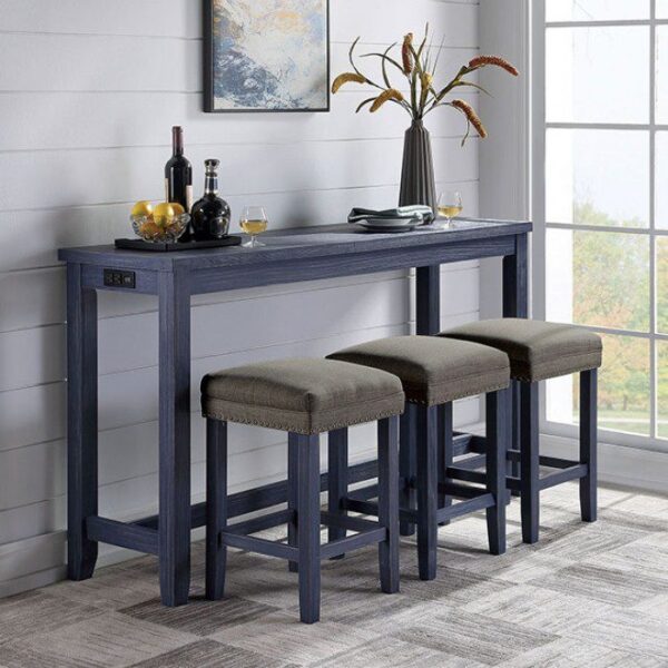 CAERLEON 4 PC. COUNTER HT. SET  CM3474BL-PT-4PK BY Furniture of America 6