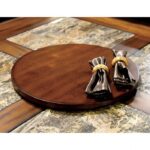 SUSIE LAZY SUSAN  CM-AC3210-OAK     BY Furniture of America 7