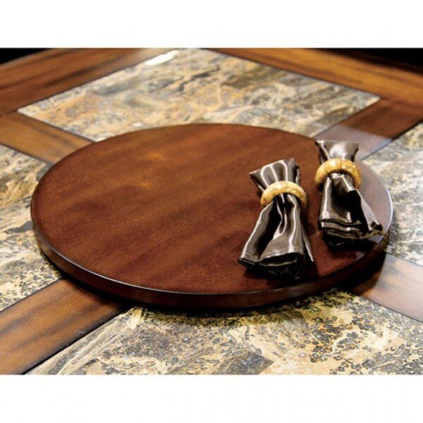 SUSIE LAZY SUSAN  CM-AC3210-OAK     BY Furniture of America 5