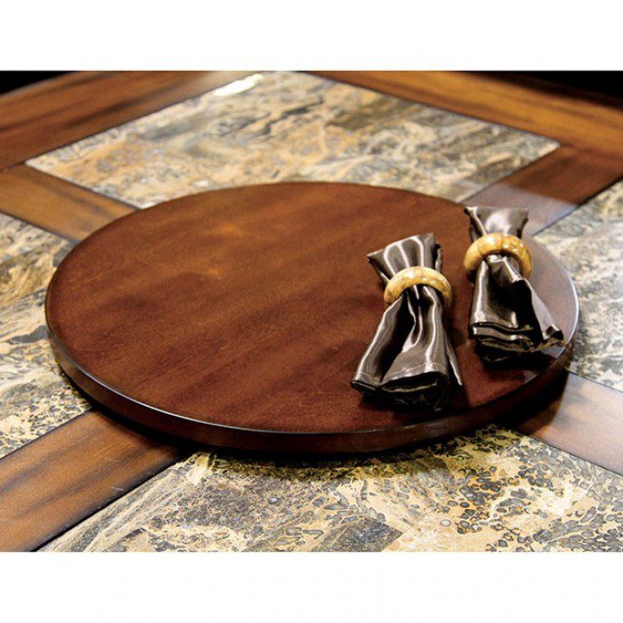SUSIE LAZY SUSAN  CM-AC3210-OAK     BY Furniture of America