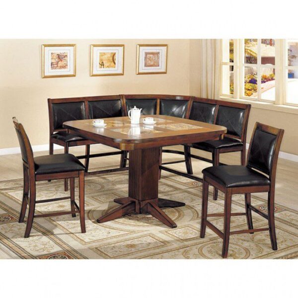 SUSIE LAZY SUSAN  CM-AC3210-OAK     BY Furniture of America 6