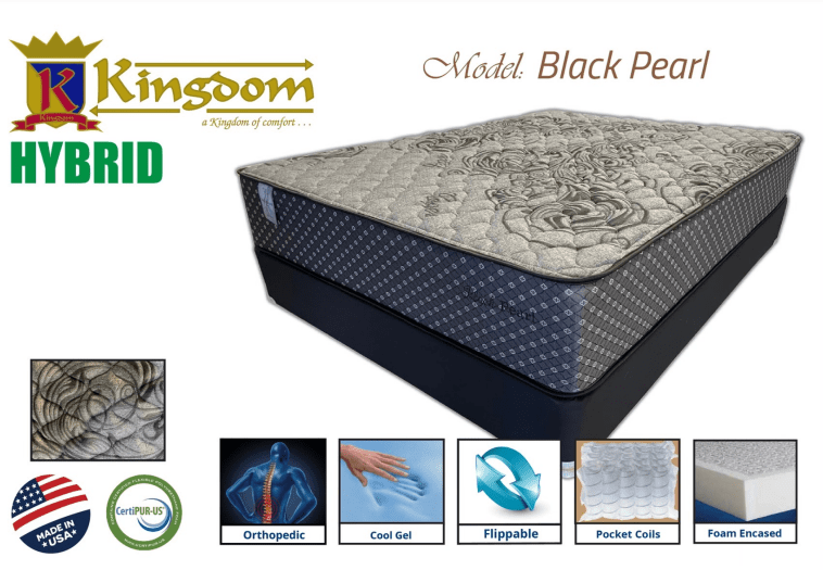 Black Pearl DBL By Kingdom Mattress 4
