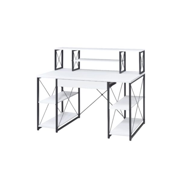 White & Black Amiel Writing Desk by ACME - Image 2