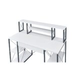 White &Black Amiel Writing Desk by ACME Home Office Mobilia Cleopatra 15 White &Black Amiel Writing Desk by ACME 15