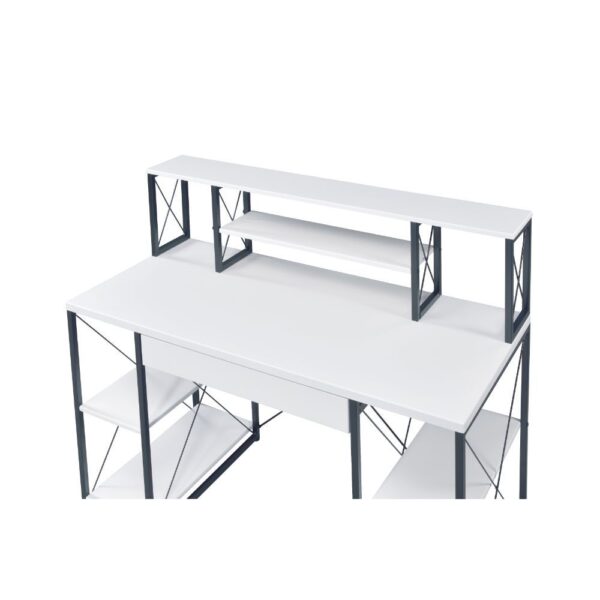 White & Black Amiel Writing Desk by ACME - Image 3