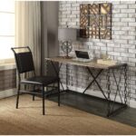 Rustic Oak Jodie Writing Desk 92248 by ACME Home Office Desks Mobilia Cleopatra 7 Rustic Oak Jodie Writing Desk 92248 by ACME 7