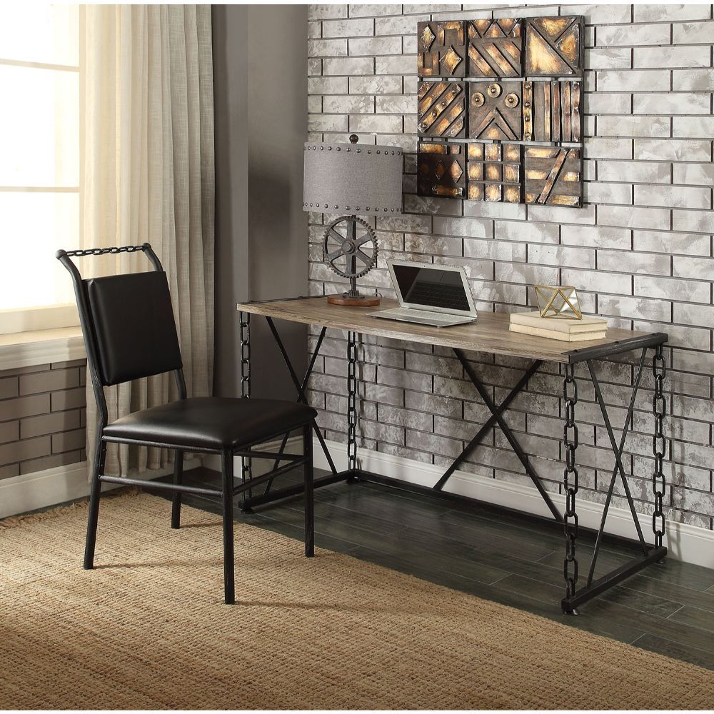Rustic Oak Jodie Writing Desk 92248 by ACME