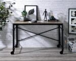 Rustic Oak Oklarth Writing Desk OF00103 by ACME Home Office Desks Mobilia Cleopatra 13 Rustic Oak Oklarth Writing Desk OF00103 by ACME 13