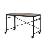Rustic Oak Oklarth Writing Desk OF00103 by ACME Home Office Desks Mobilia Cleopatra 14 Rustic Oak Oklarth Writing Desk OF00103 by ACME 14