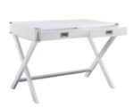 Amenia White Writing Desk by ACME Home Office Mobilia Cleopatra 16 Amenia White Writing Desk by ACME 16