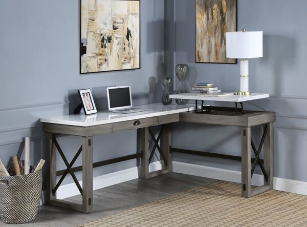 Gray Talmar Writing Desk W/Lift Top OF00056 by ACME 10