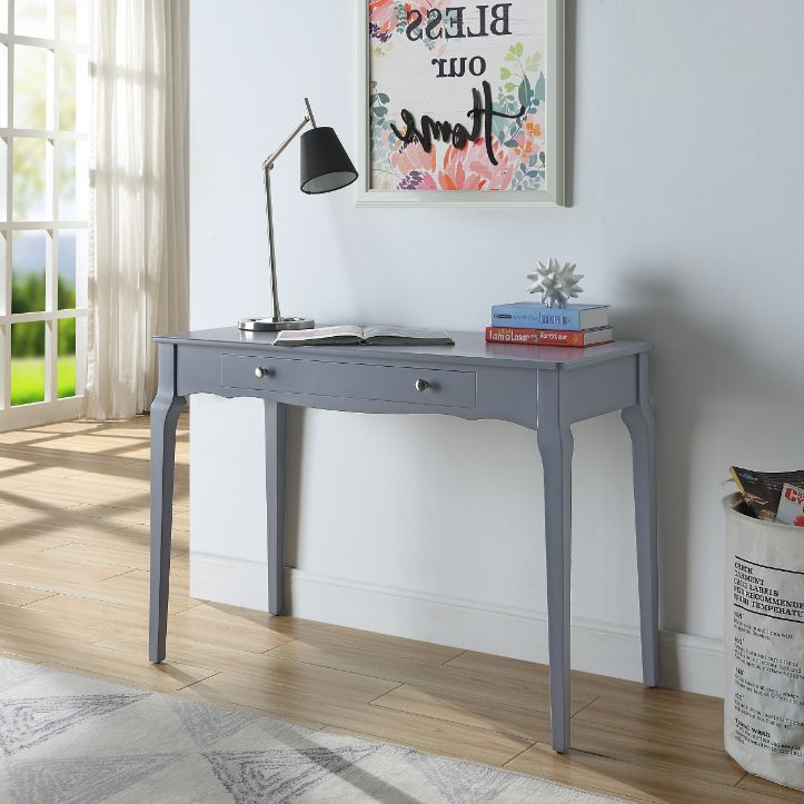 Alsen Writing Desk In Gray by ACME