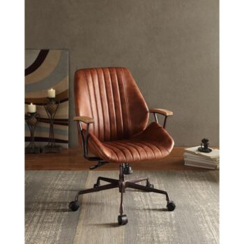 Cocoa Leather Hamilton Office Chair 92413 by ACME