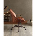 Cocoa Leather Hamilton Office Chair 92413 by ACME Home Office Mobilia Cleopatra 11 Cocoa Leather Hamilton Office Chair 92413 by ACME 11