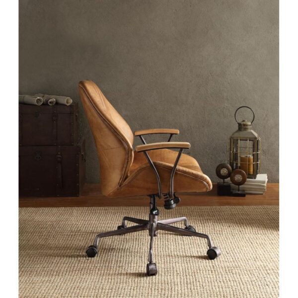 Coffee Leather Hamilton Office Chair by ACME - Image 2