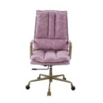 Pink Top Grain Leather Tinzud Office Chair by ACME 20