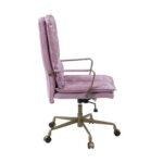 Pink Top Grain Leather Tinzud Office Chair by ACME 26