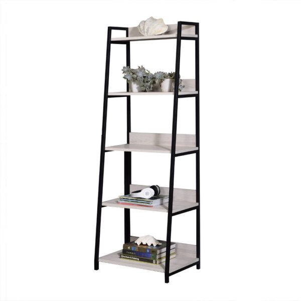 Natural & Black Wendral 23"L Bookshelf 92674 by ACME - Image 2